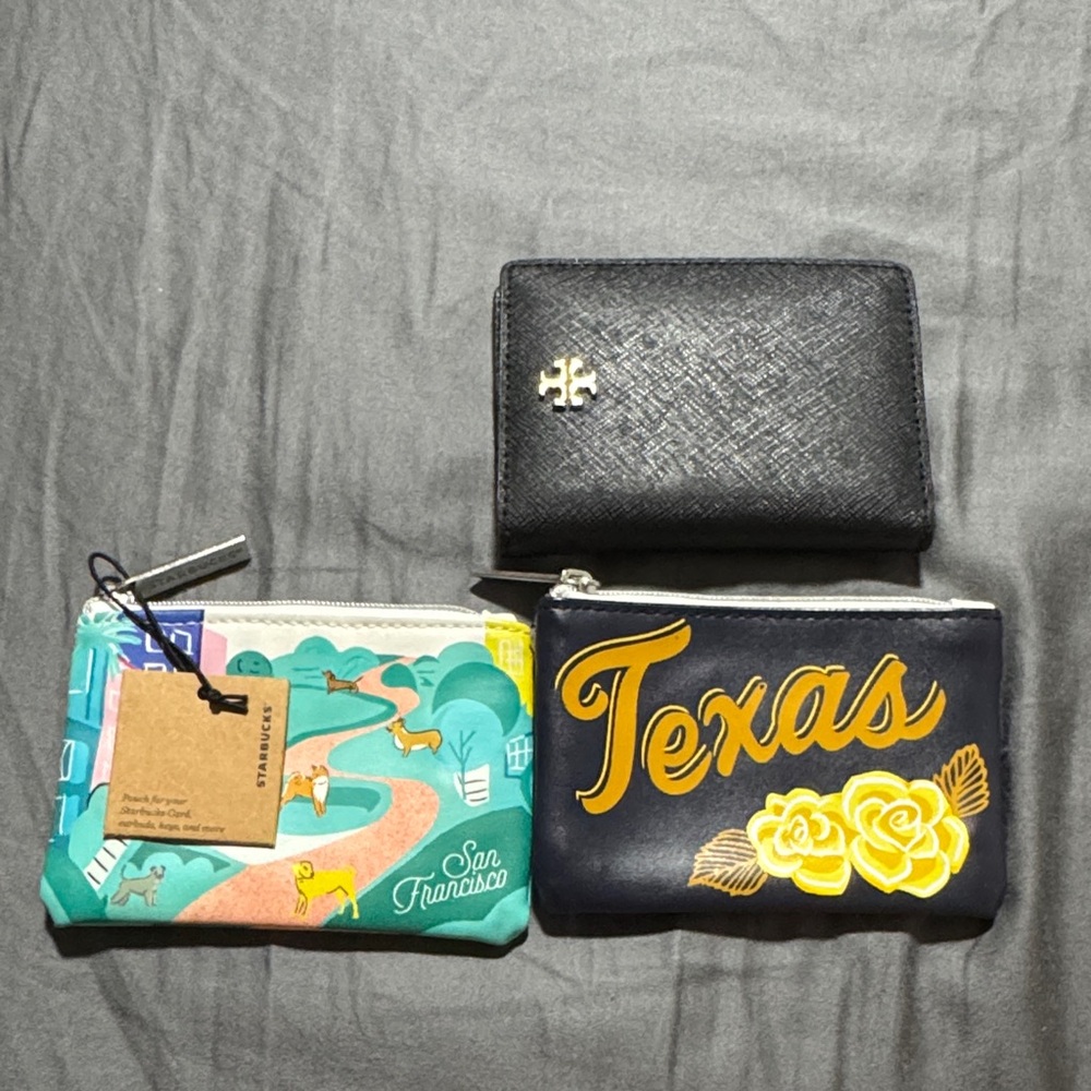 Tory Burch Black Card Holder along with two extra